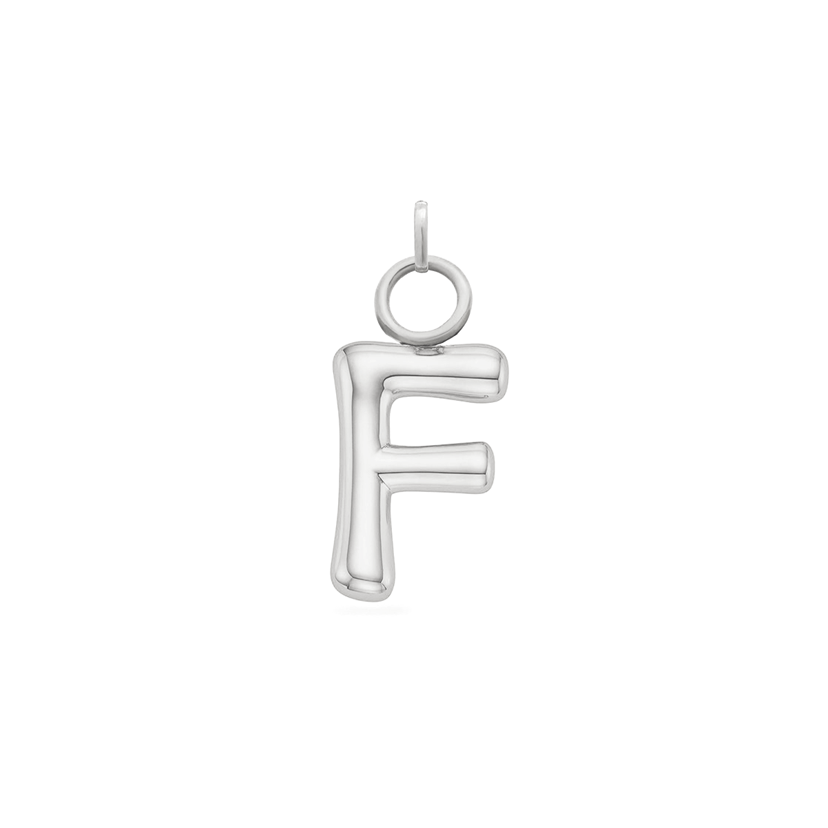 Mini Molten Initial Charm (Silver)