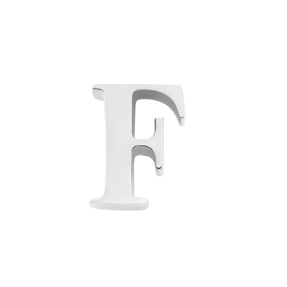 Initial Necklace Charm (Silver)