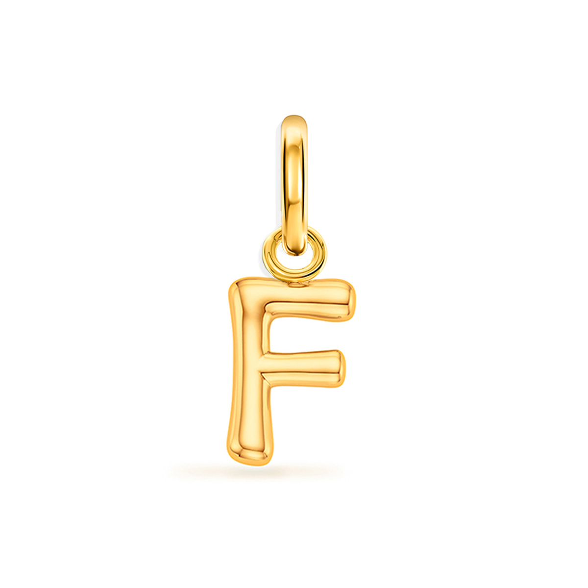 Large Molten Initial Accessories Charm (Gold)