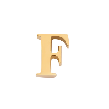 Initial Necklace Charm (Gold)