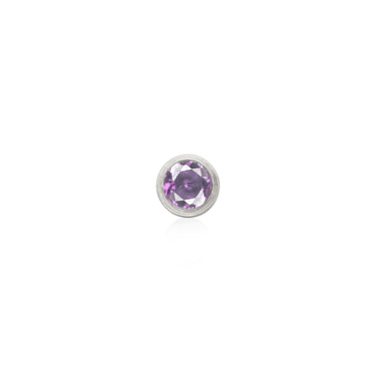 Custom Retro Birthstone (Silver)