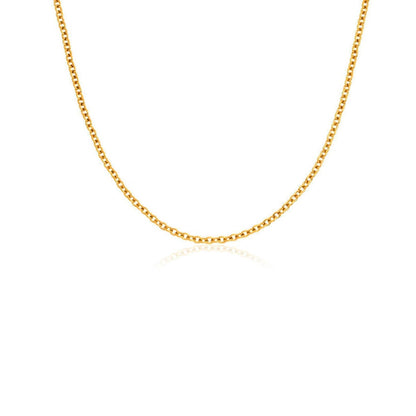 Fingerprint Written In The Stars Tag Necklace (Gold)