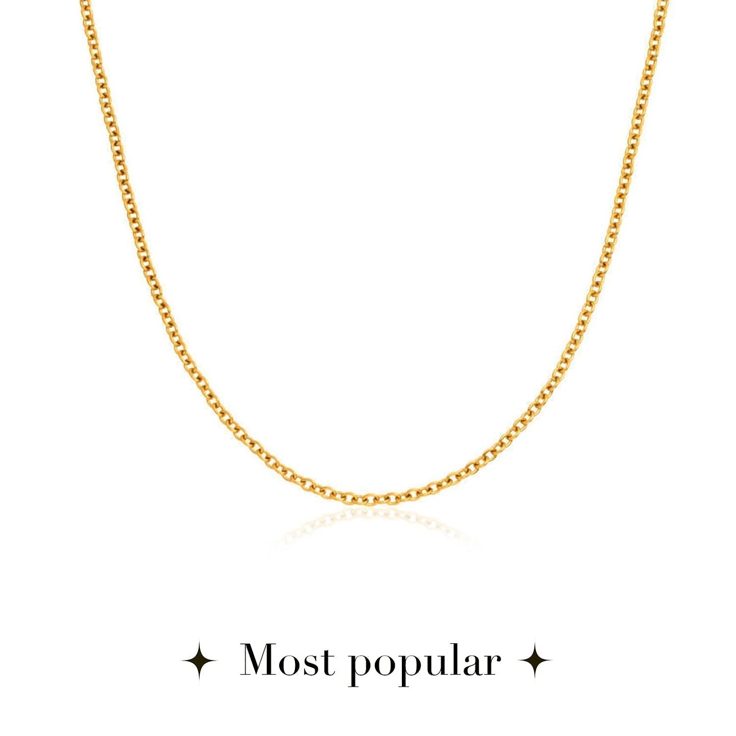 Fingerprint Written In The Stars Tag Necklace (Gold)