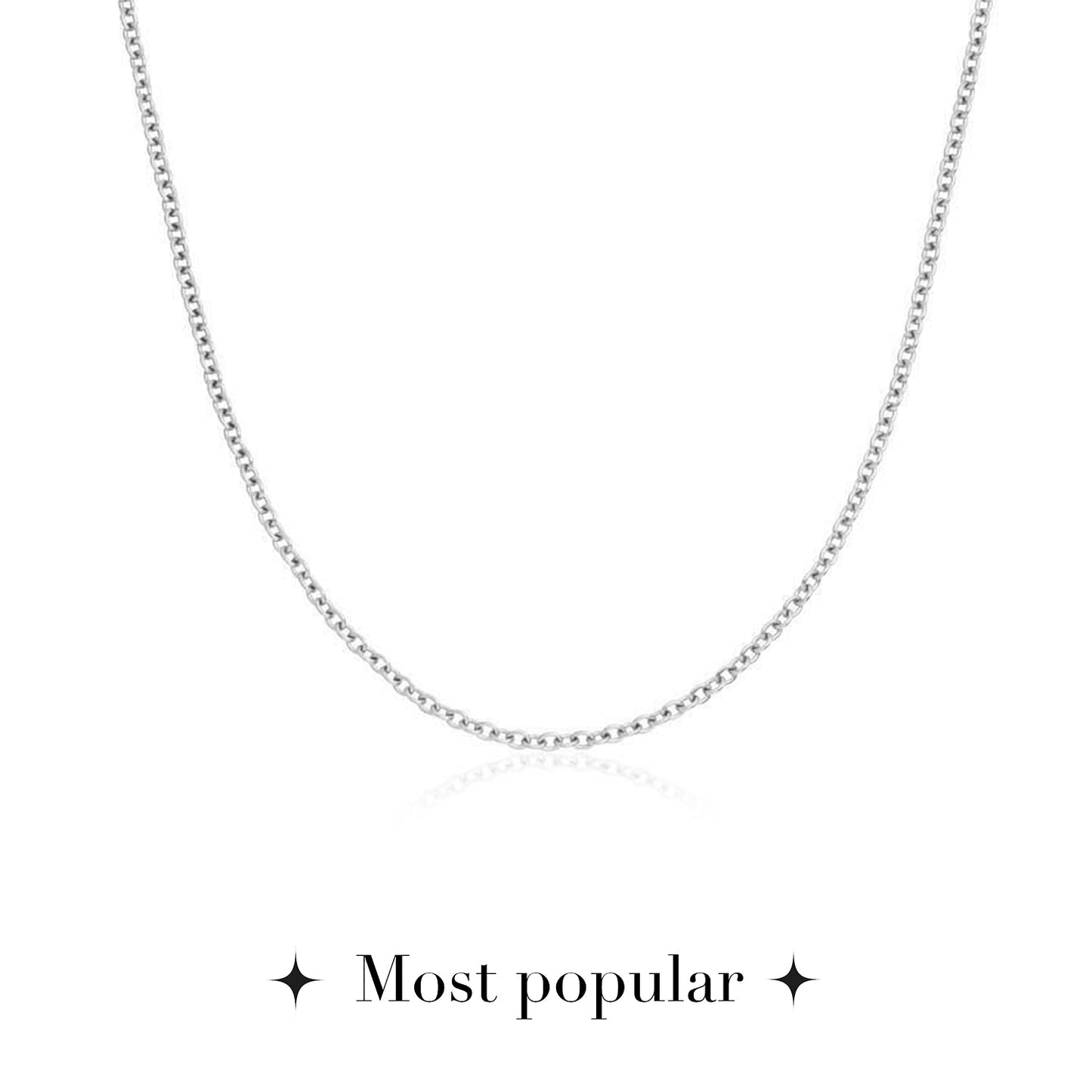 Fine Chain Necklace (Silver)