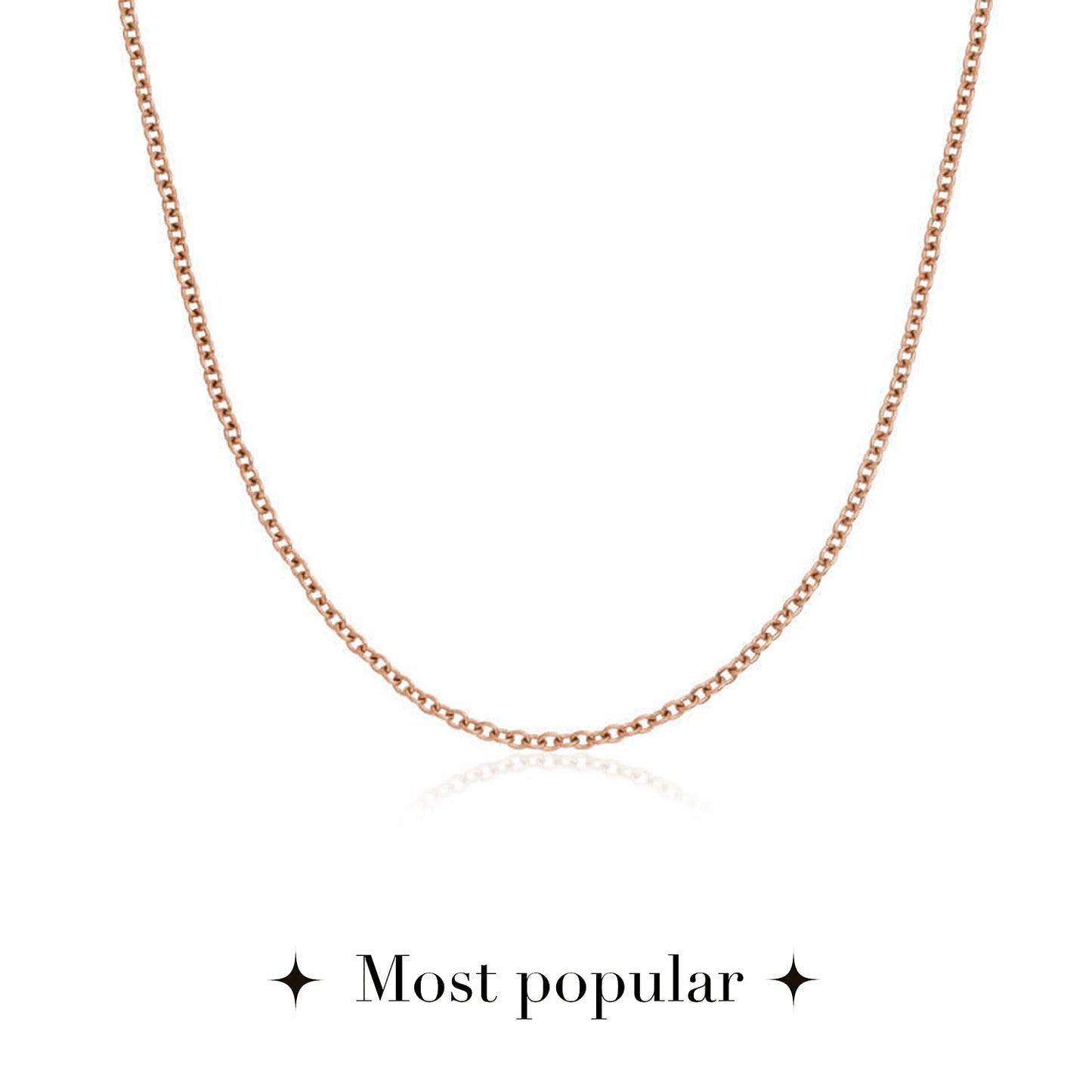 Cursive Name Necklace (Rose Gold)