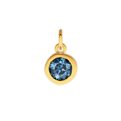 Made Mine Fine Charm - Molten Round Birthstone (Gold)