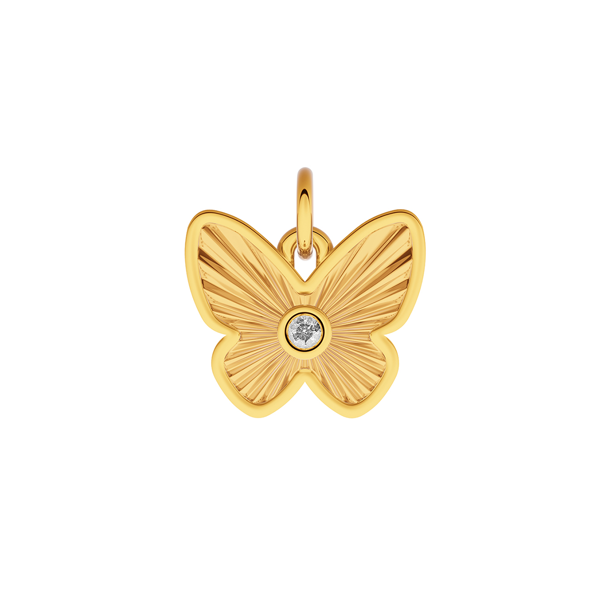 Made Mine Fine Charm - Butterfly (Gold)