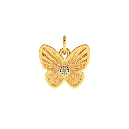 Made Mine Fine Charm - Butterfly (Gold)