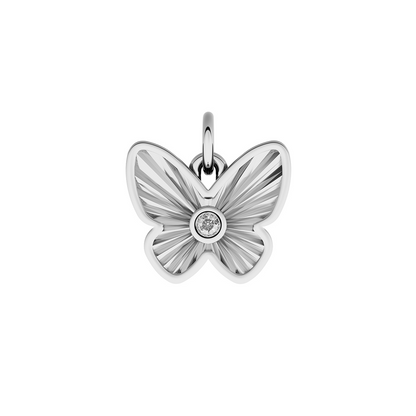 Made Mine Fine Charm - Butterfly (Silver)