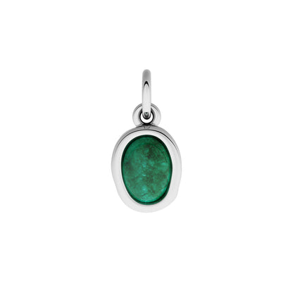 Made Mine Fine Charm - Molten Meaningful Stone (Silver)