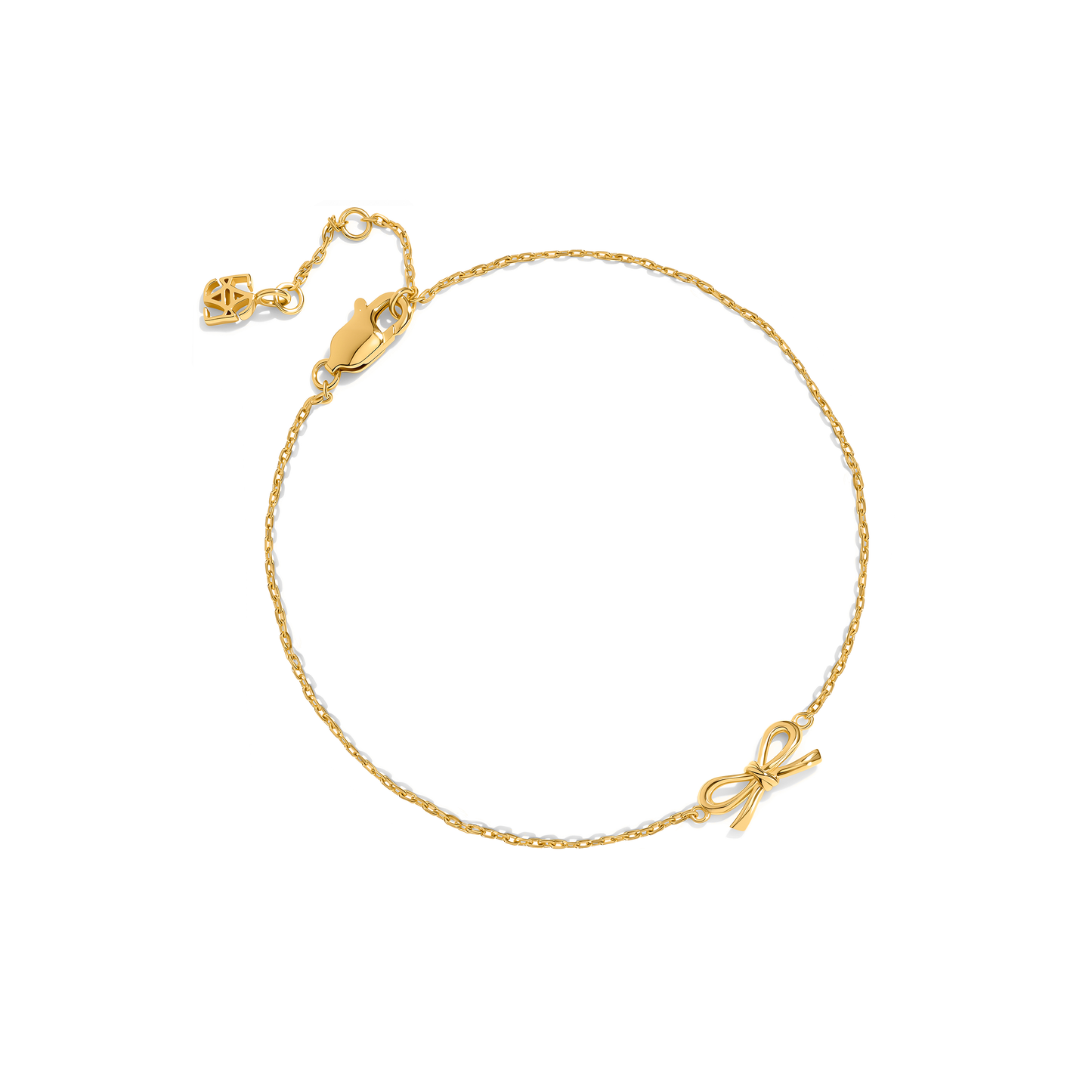 Fine Bow Bracelet (Gold)