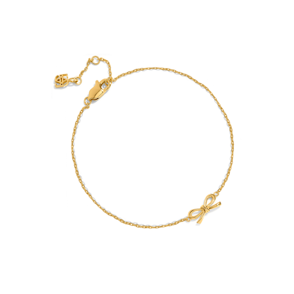 Fine Bow Bracelet (Gold)
