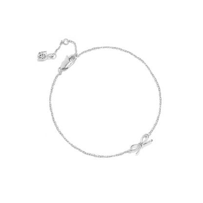 Fine Bow Bracelet (Silver)