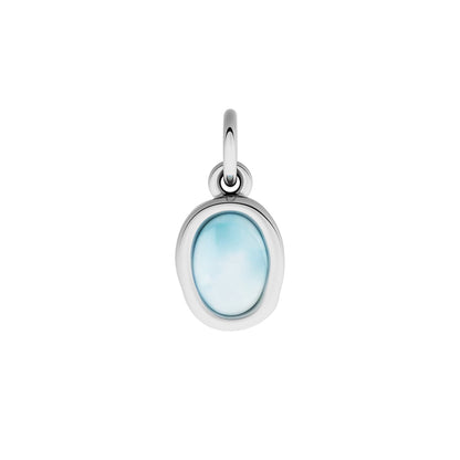 Made Mine Fine Charm - Molten Meaningful Stone (Silver)