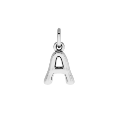 Made Mine Fine Charm - Molten Initial (Silver)