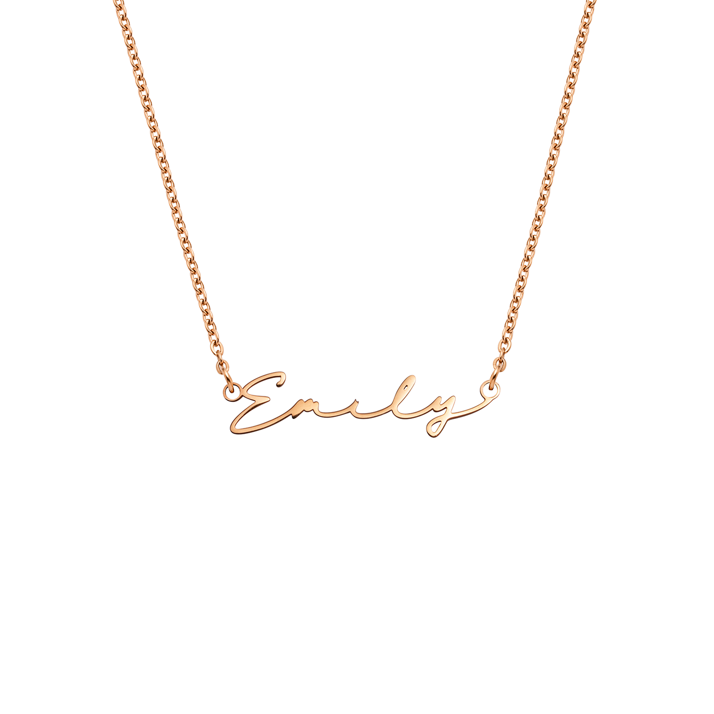 Signature Name Necklace - Rose Gold