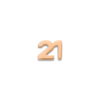 Made Mine Charms - Celebration Number Charms (Rose Gold)