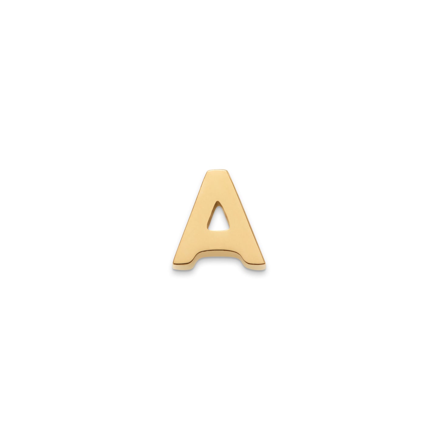 Made Mine Charms - Block Initial Charm (Gold)