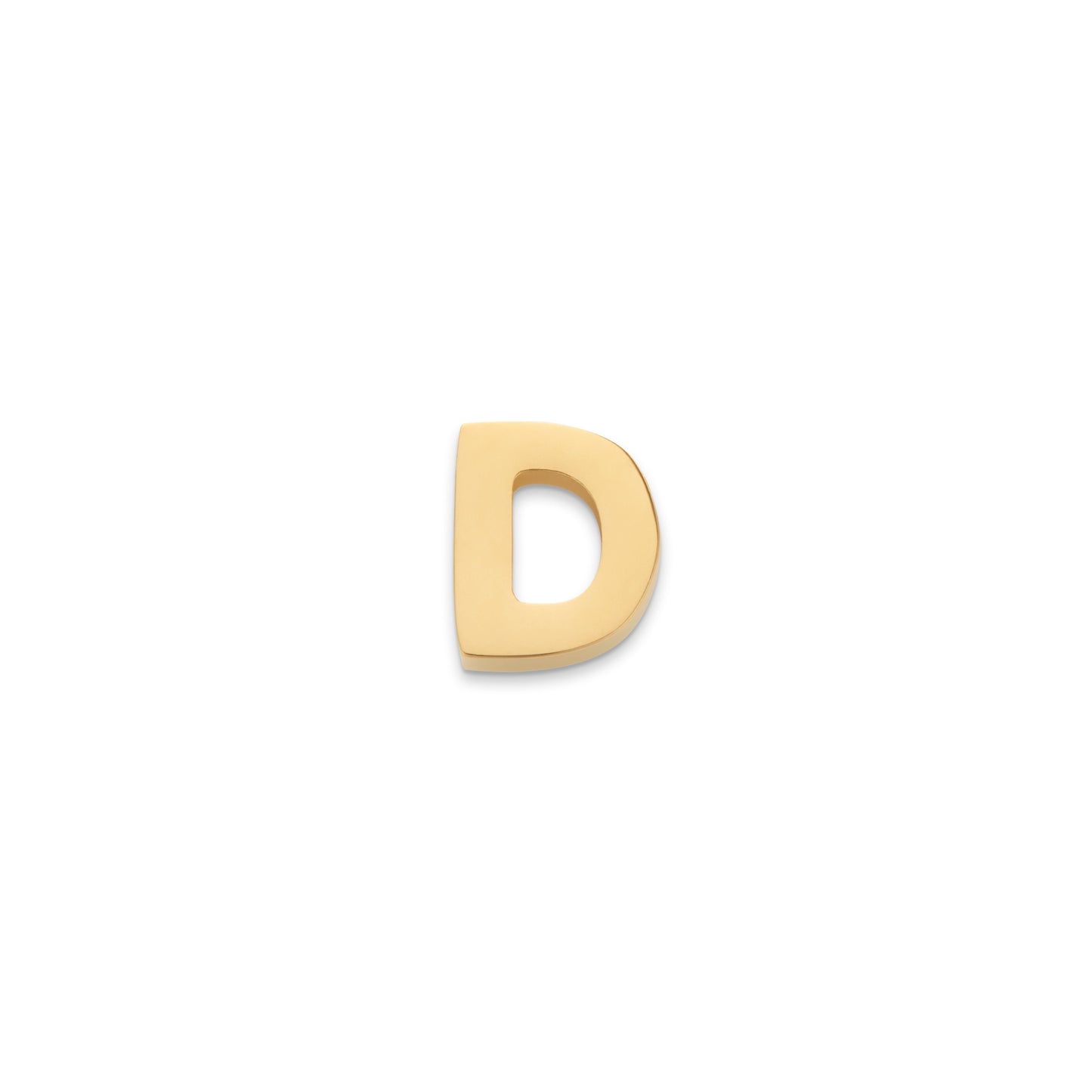 Made Mine Charms - Block Initial Charm (Gold)