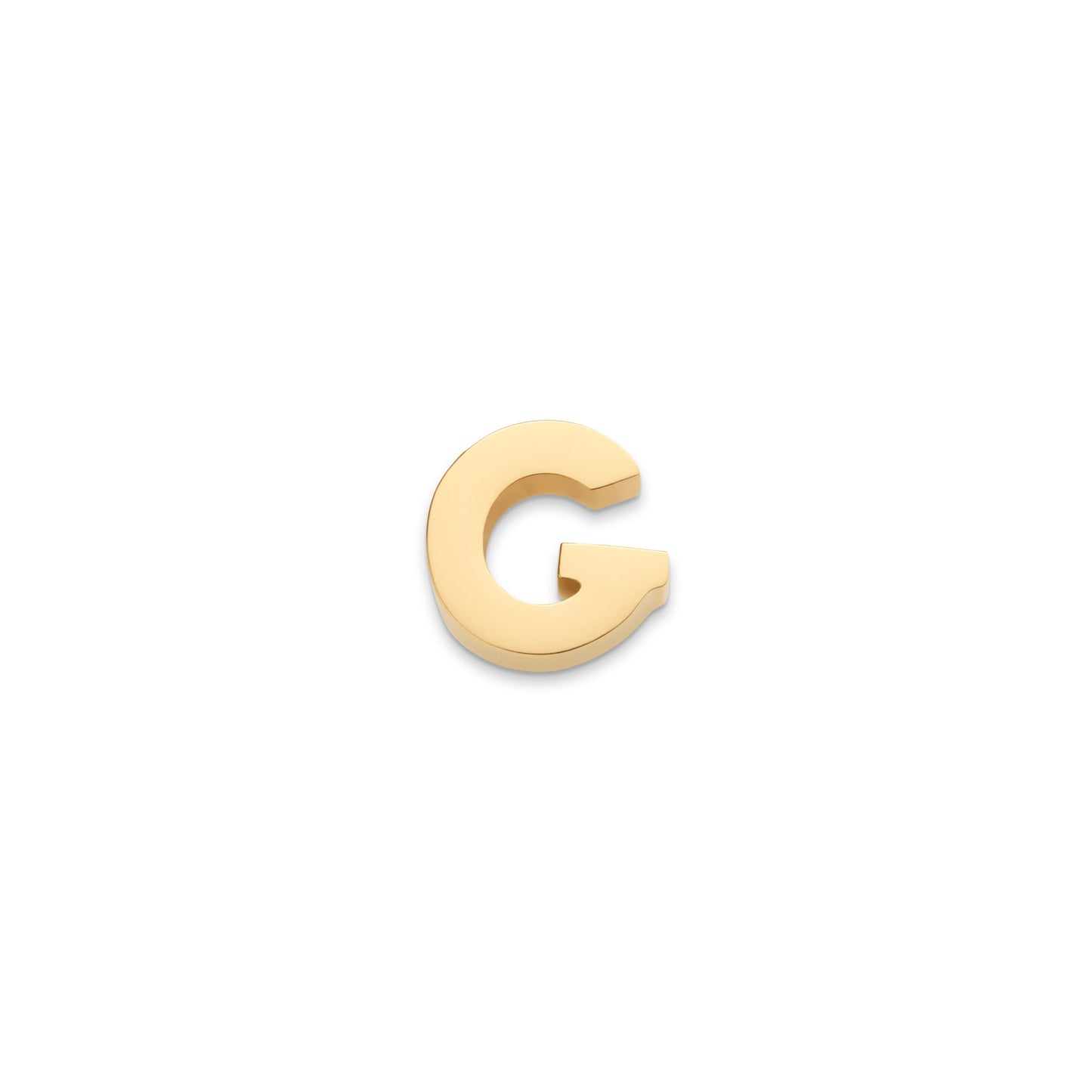 Made Mine Charms - Block Initial Charm (Gold)
