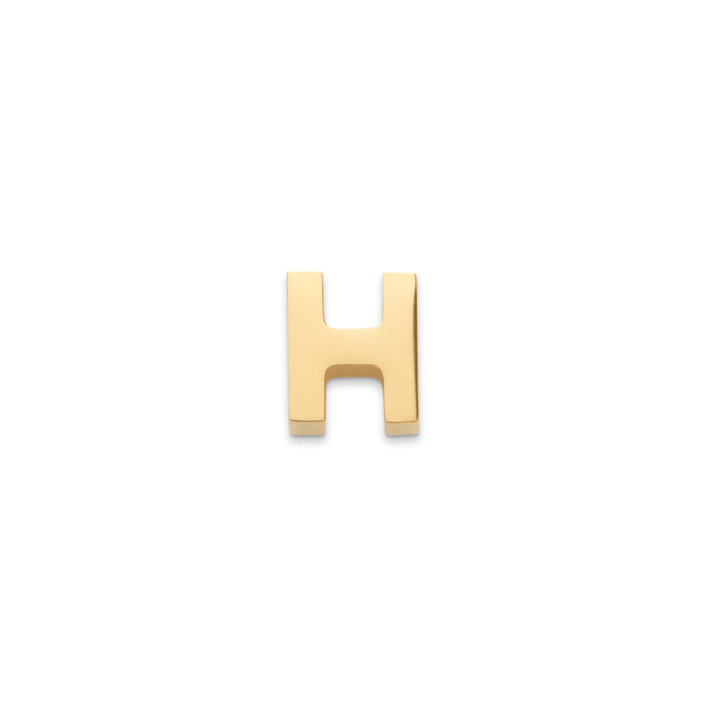 Made Mine Charms - Block Initial Charm (Gold)