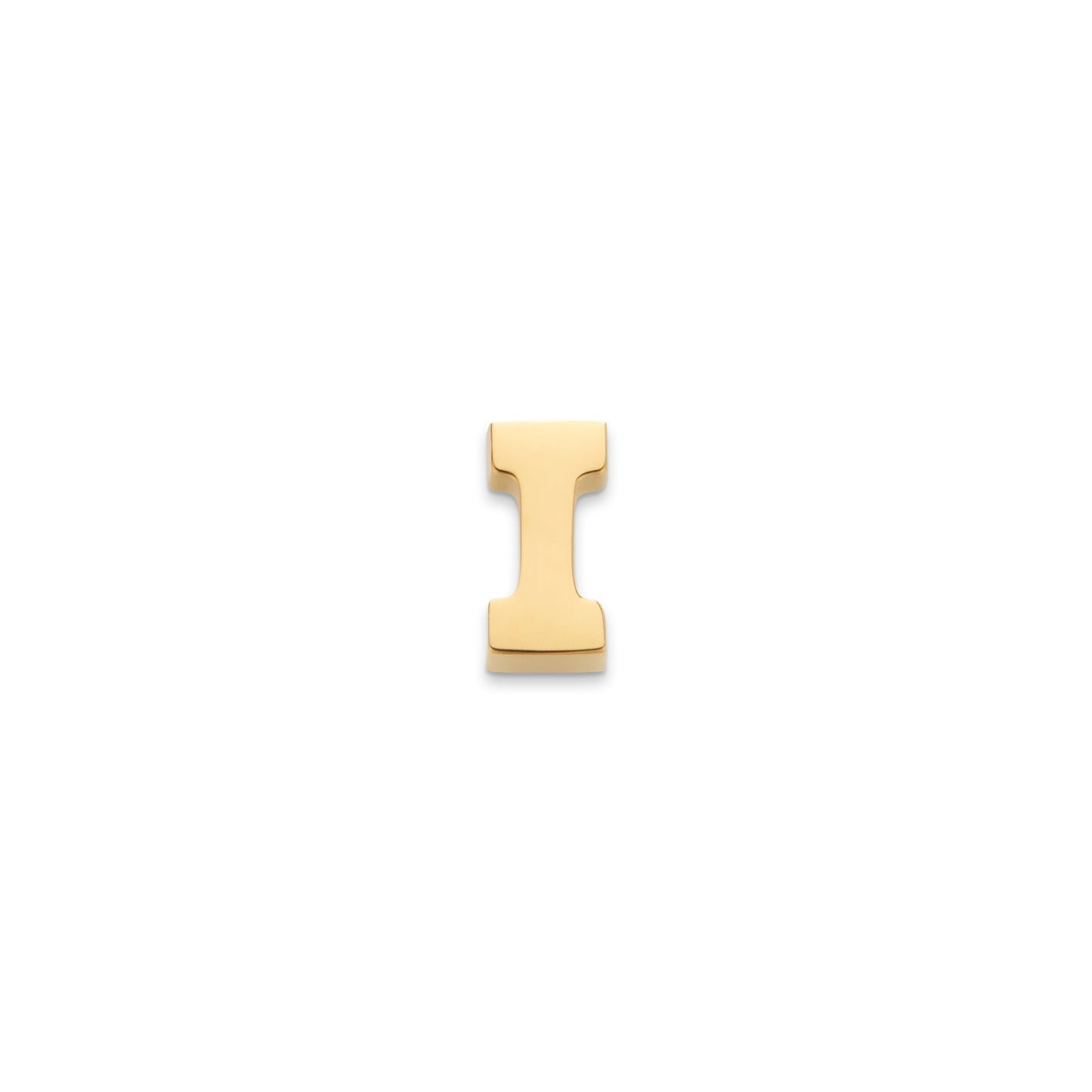 Made Mine Charms - Block Initial Charm (Gold)