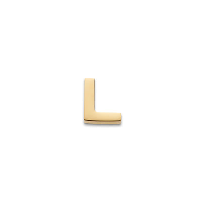 Made Mine Charms - Block Initial Charm (Gold)