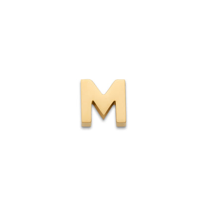 Made Mine Charms - Block Initial Charm (Gold)