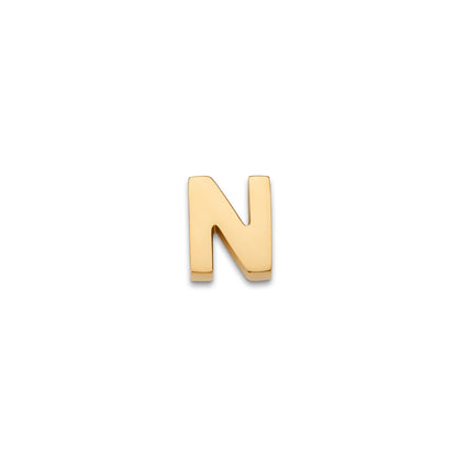 Made Mine Charms - Block Initial Charm (Gold)