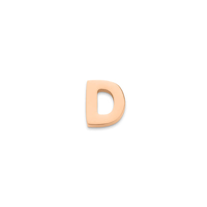 Made Mine Charms - Block Initial Charm (Rose Gold)