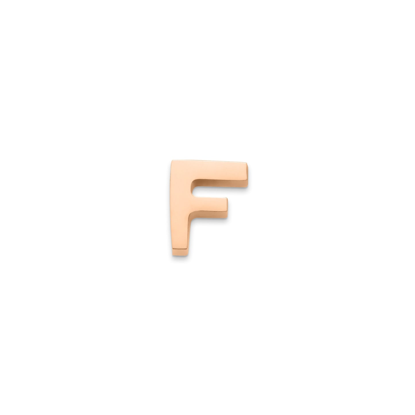 Made Mine Charms - Block Initial Charm (Rose Gold)