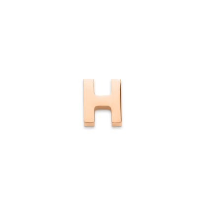 Made Mine Charms - Block Initial Charm (Rose Gold)
