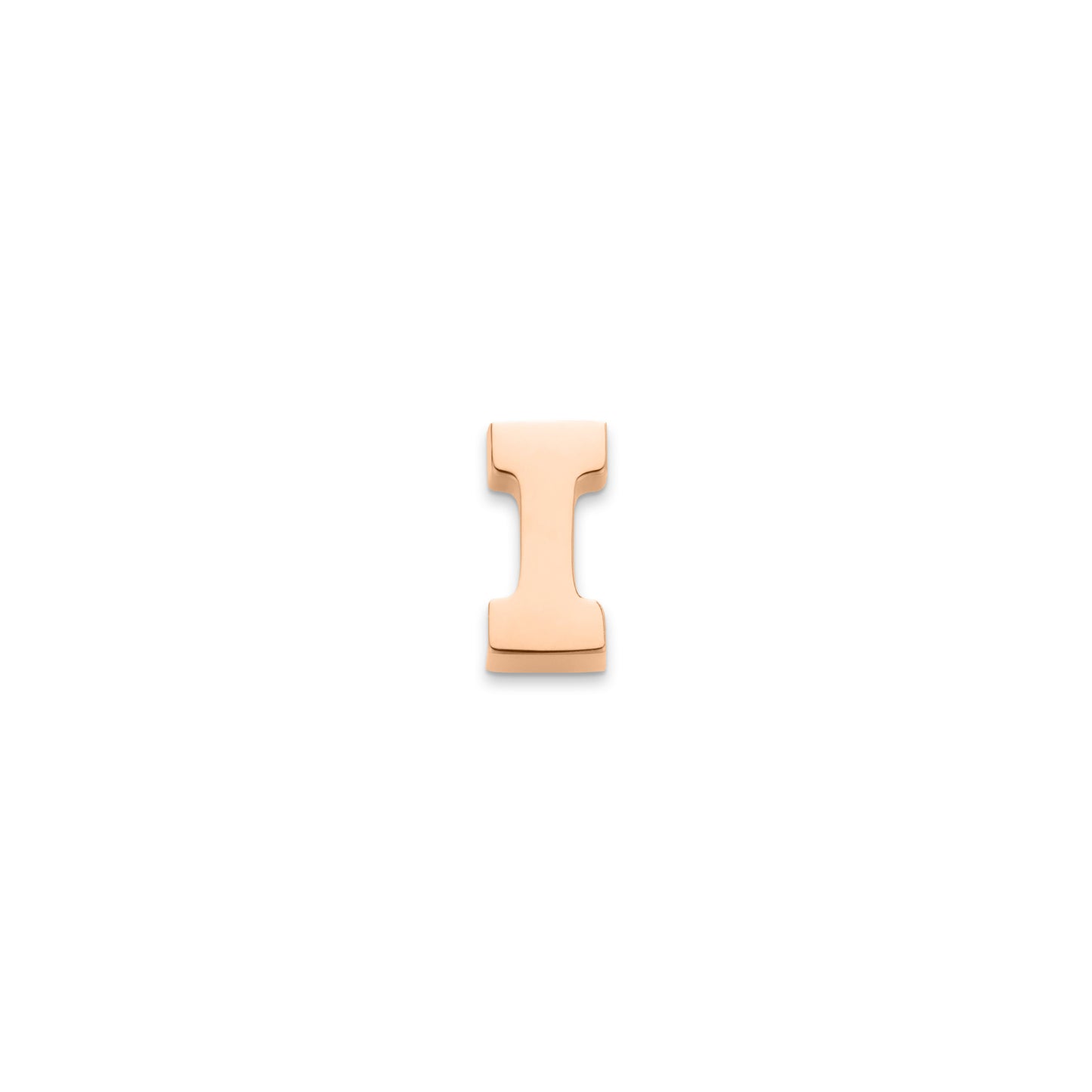 Made Mine Charms - Block Initial Charm (Rose Gold)