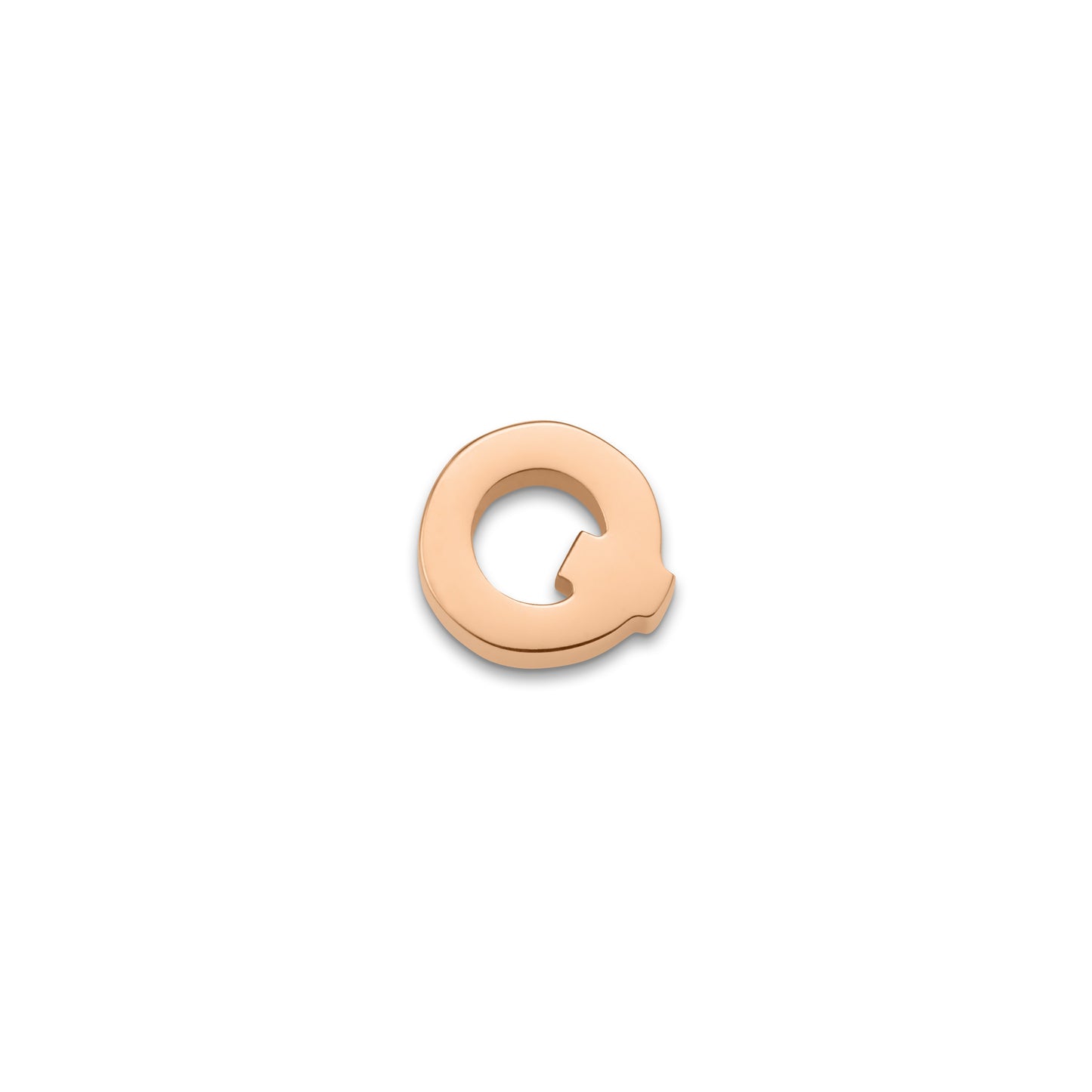 Made Mine Charms - Block Initial Charm (Rose Gold)