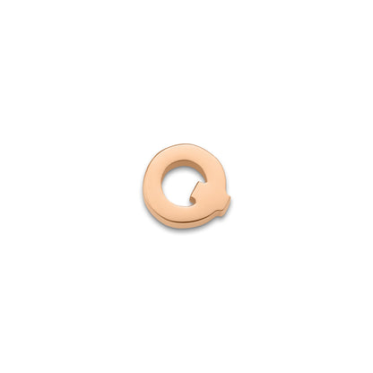 Made Mine Charms - Block Initial Charm (Rose Gold)