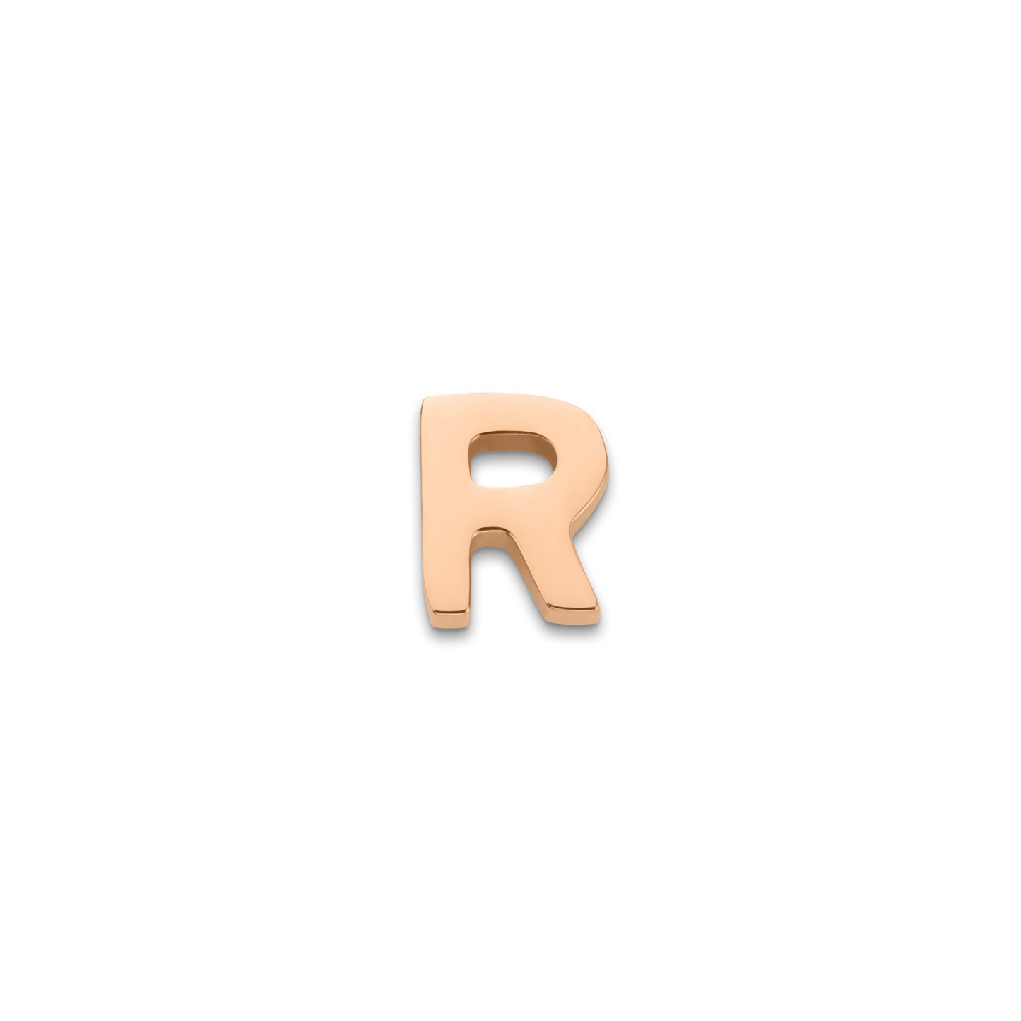 Made Mine Charms - Block Initial Charm (Rose Gold)