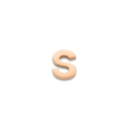 Made Mine Charms - Block Initial Charm (Rose Gold)