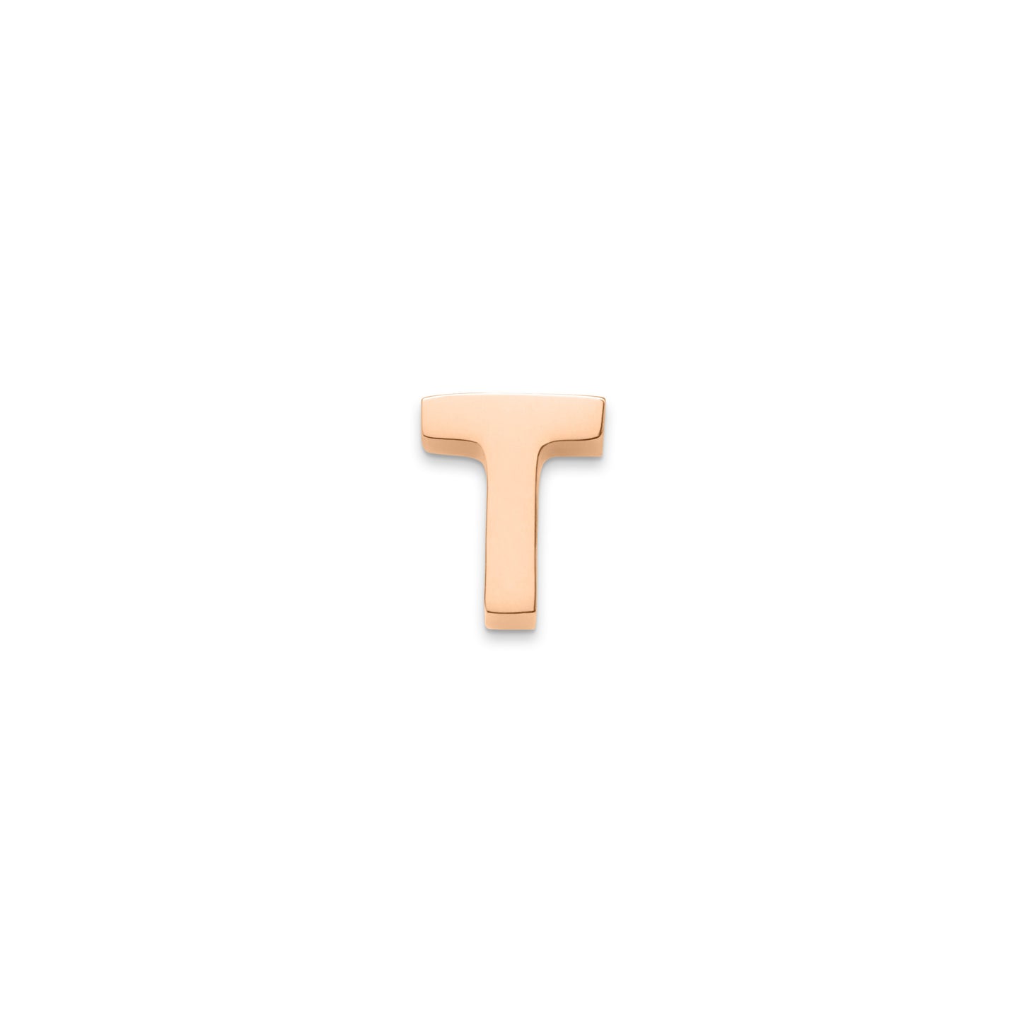Made Mine Charms - Block Initial Charm (Rose Gold)