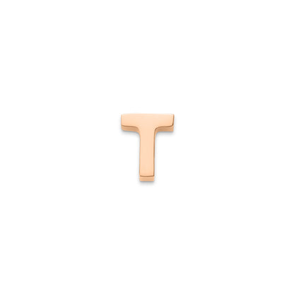 Made Mine Charms - Block Initial Charm (Rose Gold)