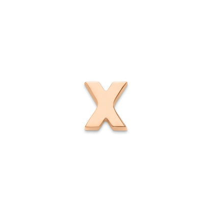 Made Mine Charms - Block Initial Charm (Rose Gold)