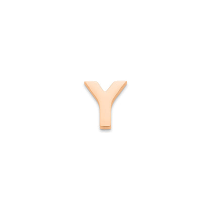 Made Mine Charms - Block Initial Charm (Rose Gold)