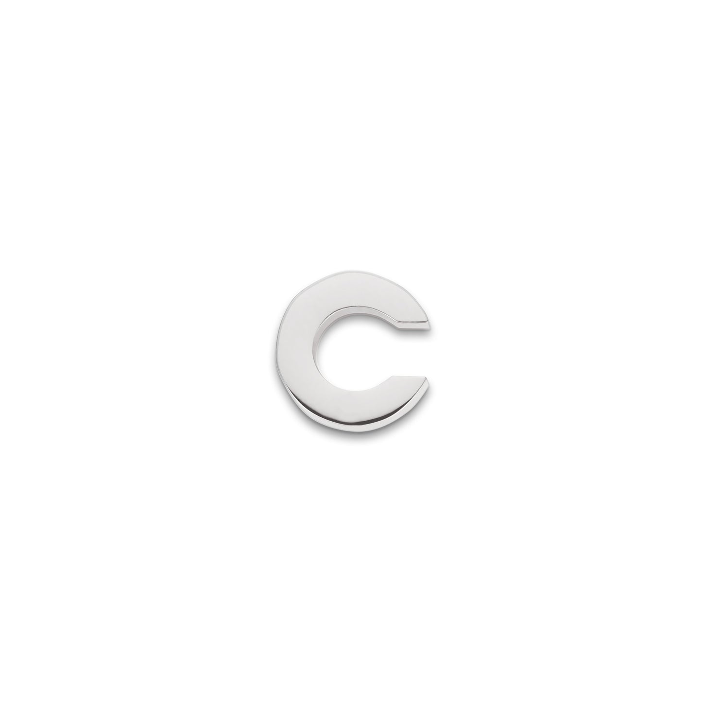 Made Mine Charms - Block Initial Charm (Silver)