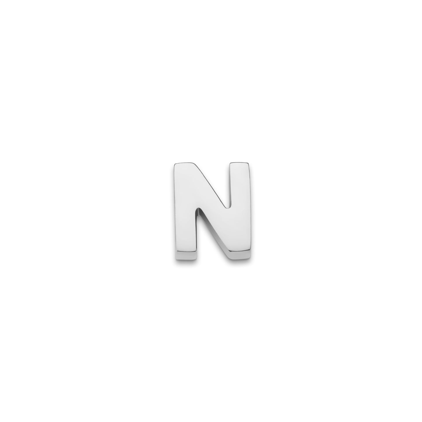 Made Mine Charms - Block Initial Charm (Silver)