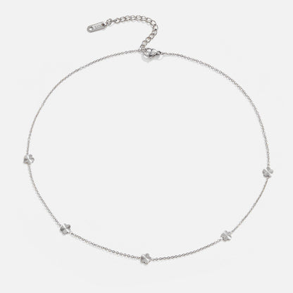 Flower Power Silver Chain Necklace