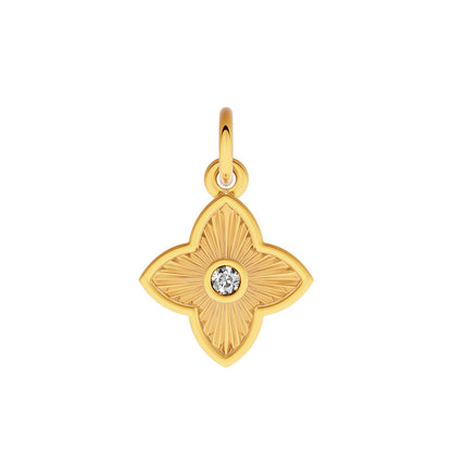 Made Mine Fine Charm - Flower (Gold)