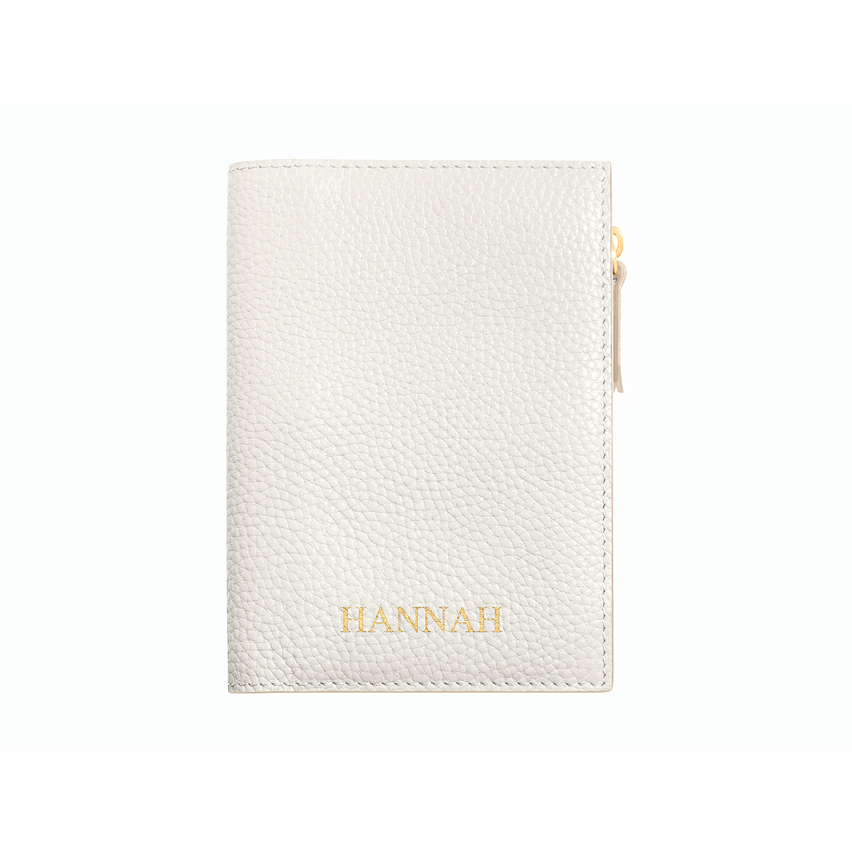Leather Passport Holder (Ivory)