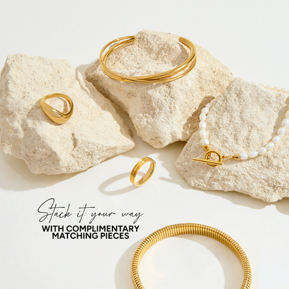 Crossover Bangle (Gold)