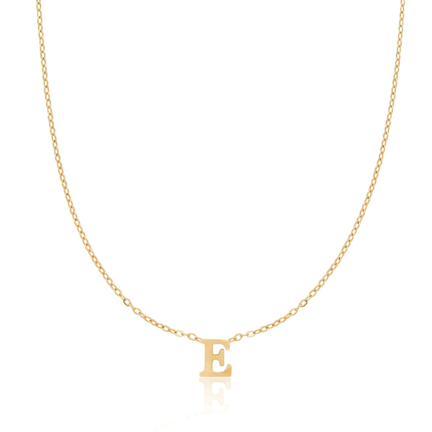 Mini Initial Necklace (Gold)
