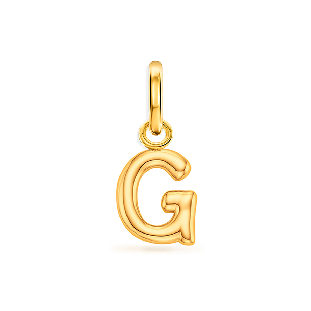 Large Molten Initial Accessories Charm (Gold)