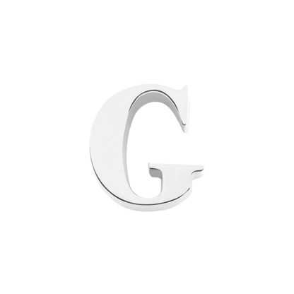 Initial Necklace Charm (Silver)